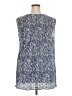 Cj Banks 100% Polyester Blue Sleeveless Blouse Size 3X - photo 2