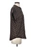 Cynthia Steffe 100% Polyester Polka Dots Brown Black Short Sleeve Blouse Size S - photo 4