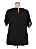DR2 100% Polyester Black Short Sleeve Blouse Size XXL - photo 2