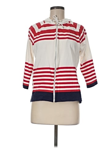 Weekends by Chico's Zip Up Hoodie (view 1)