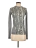 Magaschoni Silver Silk Pullover Sweater Size XS - photo 1