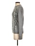 Magaschoni Silver Silk Pullover Sweater Size XS - photo 5