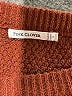 Pink Clover 100% Polyester Solid Burgundy Pullover Sweater Size S - photo 7