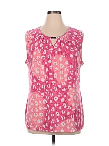 JM Collection Sleeveless Blouse (view 1)