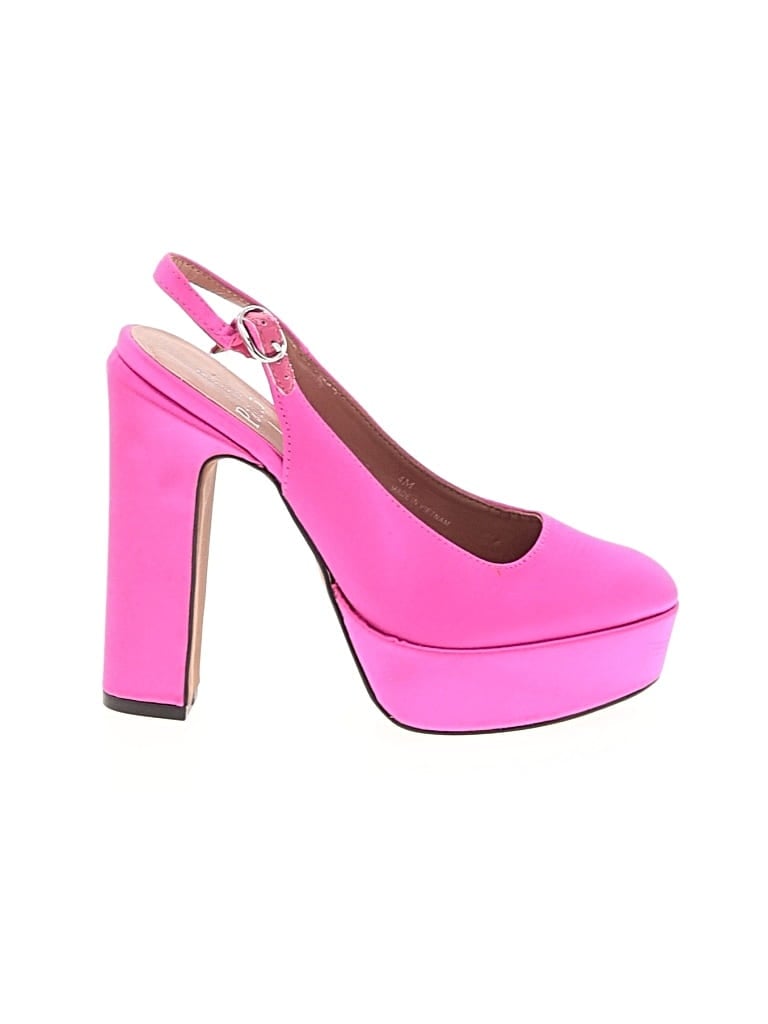 Pre-owned Linea Paolo Heels In Pink