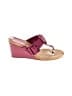 Coach Burgundy Wedges Size 6 1/2 - photo 1