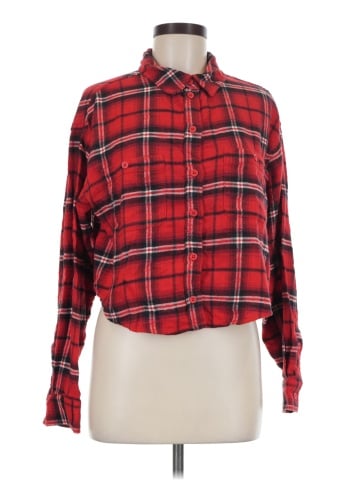 American Eagle Outfitters Long Sleeve Button-Down Shirt (view 1)