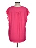 Chaus 100% Polyester Pink Short Sleeve Blouse Size L - photo 2