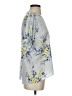 Alex Marie 100% Polyester Floral Blue Short Sleeve Blouse Size S - photo 4