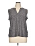 Anne Klein Gray Sleeveless Blouse Size XL - photo 1