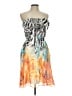 Boston Proper Tie-dye Orange Cocktail Dress Size 10 - photo 1
