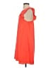 CeCe 100% Polyester Solid Orange Casual Dress Size S - photo 5