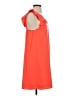 CeCe 100% Polyester Solid Orange Casual Dress Size S - photo 4