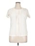 Talbots Outlet 100% Cotton Ivory Short Sleeve Blouse Size 0X - photo 1