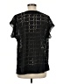 Sisters 100% Polyester Black Short Sleeve Blouse Size M - photo 2