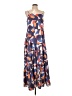 Nine West Print Blue Casual Dress Size L - photo 1