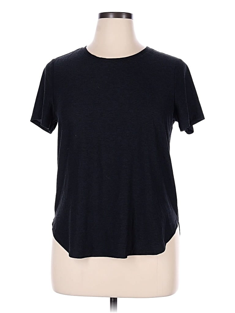 Pre-owned Beyond Yoga Short Sleeve T-shirt In Black