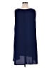 Halogen 100% Polyester Solid Blue Casual Dress Size XL - photo 2