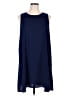 Halogen 100% Polyester Solid Blue Casual Dress Size XL - photo 1