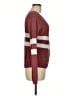 Pink Rose Color Block Burgundy Pullover Sweater Size M - photo 4