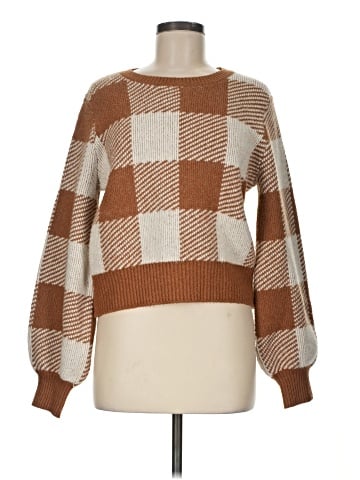 Pink Rose Pullover Sweater (view 1)