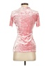 Tibi Metallic Pink Short Sleeve Turtleneck Size S - photo 2