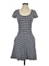 Gap Houndstooth Gray Casual Dress Size 0 - photo 1