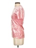 Tibi Metallic Pink Short Sleeve Turtleneck Size S - photo 5