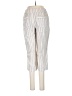 Per Se Stripes Silver Linen Pants Size S - photo 2