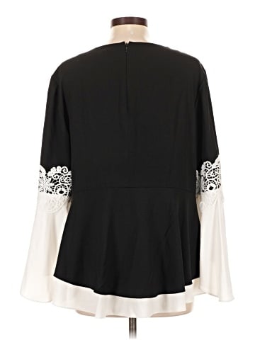 Black Label by Chico's Long Sleeve Blouse (view 2)
