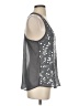 Eyeshadow Silver Sleeveless Top Size S - photo 4