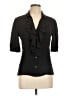 Michael Kors Collection Black 3/4 Sleeve Blouse Size 10 - photo 1