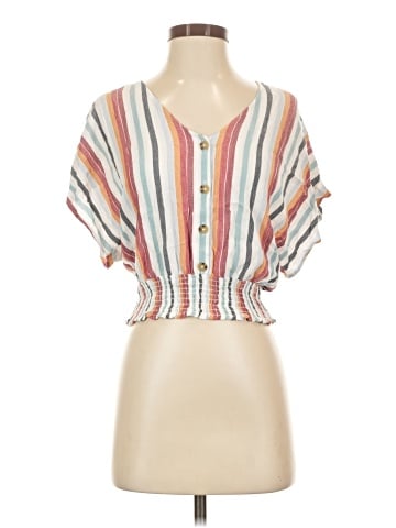 Aeropostale Short Sleeve Blouse (view 1)