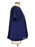 Uniqlo 100% Polyester Blue Short Sleeve Top Size L - photo 4
