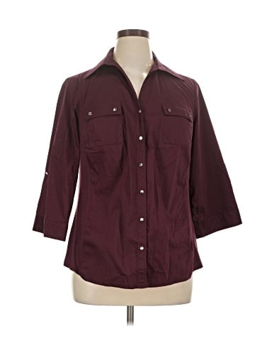 Avenue 3/4 Sleeve Button-Down Shirt (view 1)