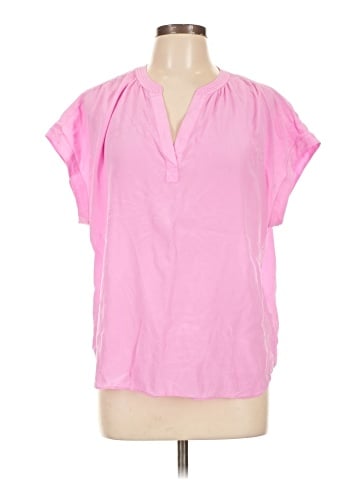 Banana Republic Factory Store Short Sleeve Silk Top (view 1)