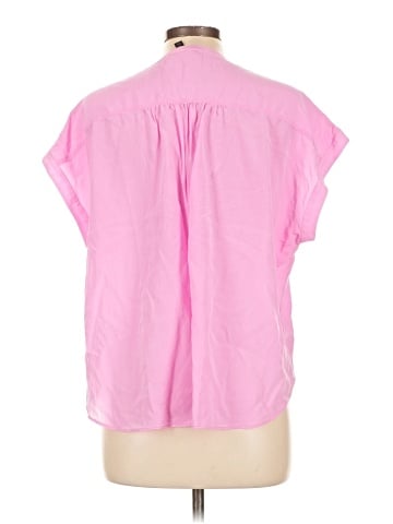 Banana Republic Factory Store Short Sleeve Silk Top (view 2)