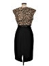 DressBarn Animal Print Black Cocktail Dress Size 12 - photo 2