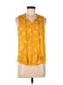 Rewind 100% Rayon Yellow Sleeveless Blouse Size M - photo 1