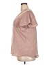 Maurices 100% Polyester Pink Short Sleeve Blouse Size XXL - photo 5