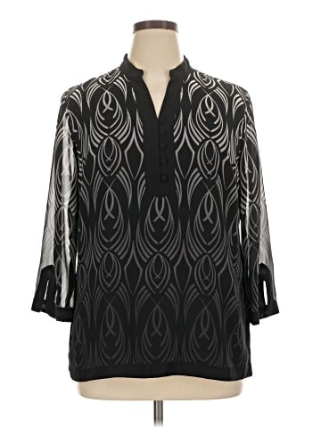 JM Collection 3/4 Sleeve Blouse (view 1)