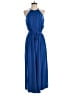 Halston 100% Polyester Blue Jumpsuit Size 6 - photo 1