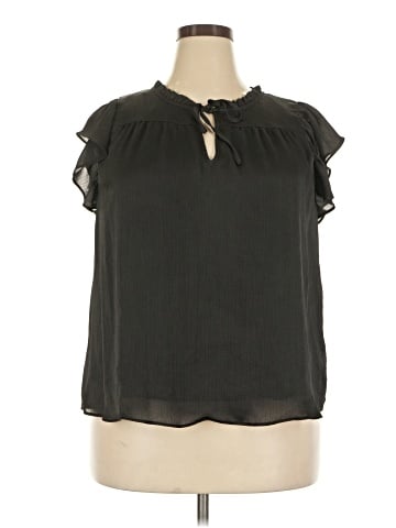 LC Lauren Conrad Short Sleeve Blouse (view 1)