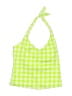 Lilly Pulitzer Checkered-gingham Green Swimsuit Top Size 12 - photo 1