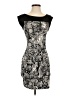 BCBGMAXAZRIA Graphic Silver Cocktail Dress Size XS - photo 1