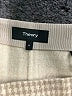 Theory Houndstooth Tan Wool Skirt Size 6 - photo 4