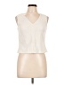 Boston Proper Ivory Sleeveless T-Shirt Size L (estimated) - photo 1