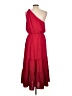 Max Studio 100% Polyester Solid Red Casual Dress Size XL - photo 2