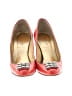 J.Crew Color Block Orange Red Heels Size 6 - photo 2