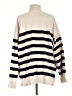 Free People Stripes Ivory Pullover Sweater Size L - photo 2